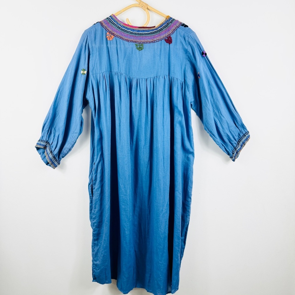 Matta 100% Cotton Beautiful Embroidery Midi Dress Nwt — image 3 of 8